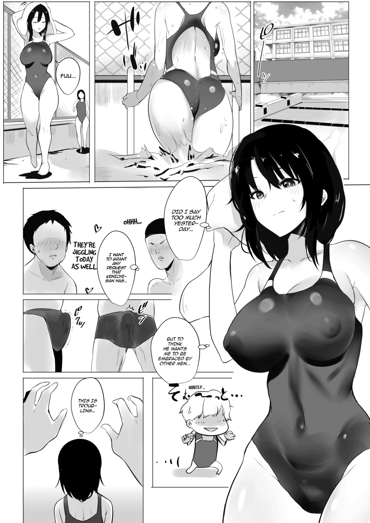 Hentai Manga Comic-I Witnessed The Big Breasted Schoolgirl Who Was Only Nice To Me having Sex With Another Man-Read-11